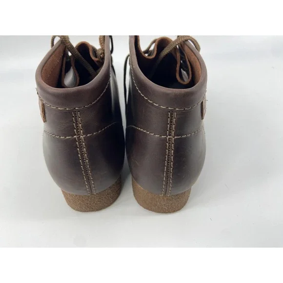 Clarks‎ Boots Mens 11 Wide Brown Shacre Leather Chukka Crepe Wallabee Beeswax